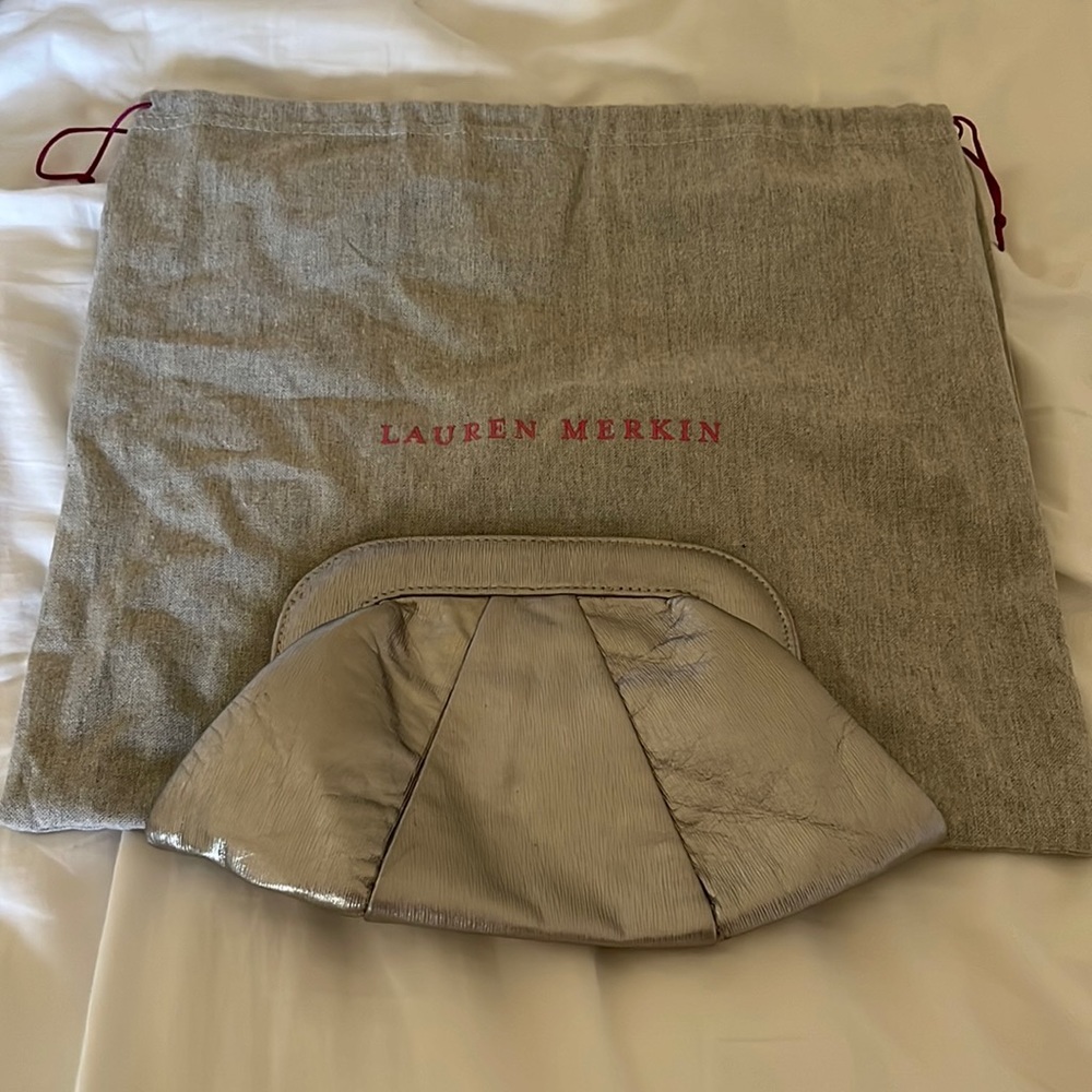 Lauren Merkin Silver Clutch